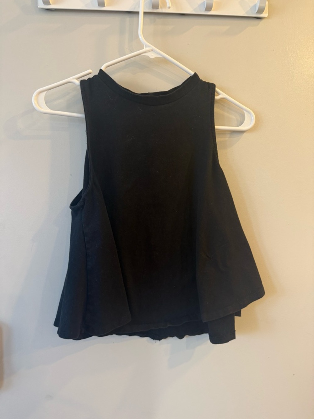 Pink Lily Black A-Line High Neck Tank